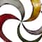 35" Multicolored Metal Contemporary Abstract Wall Decor